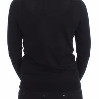 Black Crewneck Sweater Pullover Top