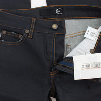 Blue Cotton Blend Slim Fit Stretch Jeans