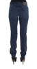 Blue Cotton Blend Denim Jeans