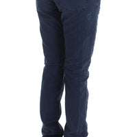 Blue Cotton Blend Denim Jeans