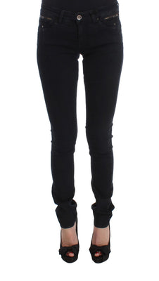 Black Cotton Slim Fit Denim Jeans