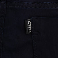 Blue Cotton Blend Slim Fit Jeans