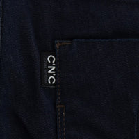 Blue Cotton Blend Slim Fit Jeans