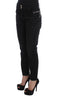 Black Cotton Slouchy Slims Fit Jeans