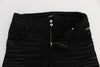 Black Cotton Slouchy Slims Fit Jeans