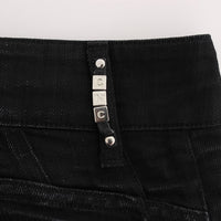 Black Cotton Slouchy Slims Fit Jeans