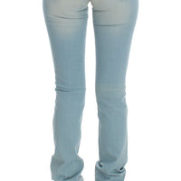 Blue Cotton Blend Super Slim Fit Jeans
