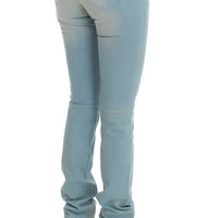 Blue Cotton Blend Super Slim Fit Jeans