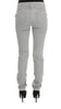 Gray Cotton Blend Super Slim Fit Jeans