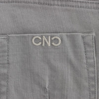 Gray Cotton Blend Super Slim Fit Jeans