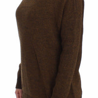 Green Knitted Pullover Sweater Top