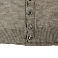 Gray wool cardigan sweater