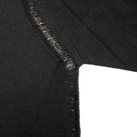 Black wool cardigan sweater