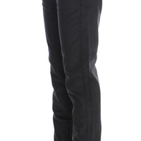 Black Cotton Blend Regular Fit Pants