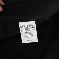 Black Cotton Blend Regular Fit Pants