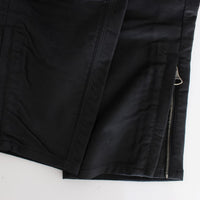 Black Cotton Blend Regular Fit Pants