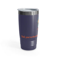 Dad's Day Gift, It's the Journey Plus Personalized Saying on Ringneck Tumbler, 20oz