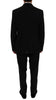 Black Wool Slim Fit 3 Piece Suit