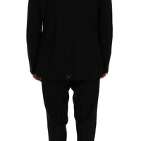 Black Wool Slim Fit 3 Piece Suit