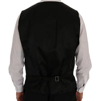 Black Wool Slim Fit 3 Piece Suit