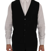 Black Wool Slim Fit 3 Piece Suit