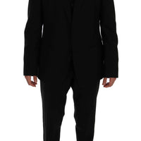 Black Wool Slim Fit 3 Piece Suit