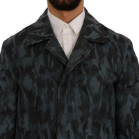 Blue Camouflage Trench Trench