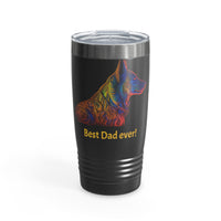 Father's Day Gift, German Shepherd Ringneck Tumbler, 20oz, Get it Personalized