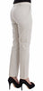 Beige Dress Pants Slim Skinny Leg Cotton