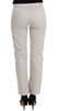 Beige Dress Pants Slim Skinny Leg Cotton