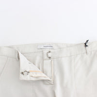 Beige Dress Pants Slim Skinny Leg Cotton