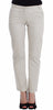 Beige Dress Pants Slim Skinny Leg Cotton