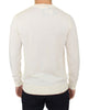 Off White Wool Blend V-neck Pullover Sweater