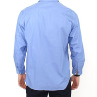 Blue Cotton Dress Classic Fit Shirt