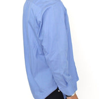 Blue Cotton Dress Classic Fit Shirt