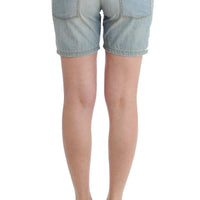 Beachwear Blue Denim City Casual Dress Shorts