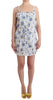 Beachwear Blue Floral Beach Mini Dress Short