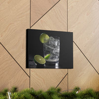 Vodka Tonic with Lime on Canvas Gallery Wraps