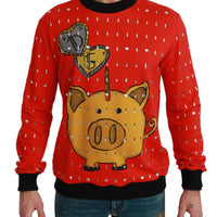 Red Crystal Pig of the Year Sweater