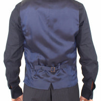 Gray Stretch Formal Dress Vest Gilet