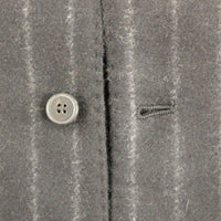 Black Striped Wool Logo Vest Gilet Weste