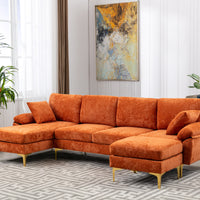 Coolmoor Orange Sectional  Sofa