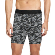 Gray Camo 'Man Zone' Fun Sexy Long Leg Boxer  Briefs