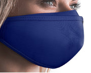 3 Layer Face Mask with Nose Flap and Ear Adjusters, 2 Pak, Solid Colors