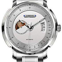 LOBINNI Switzerland Steel Self Wind Mechanical Men's Watch 17511