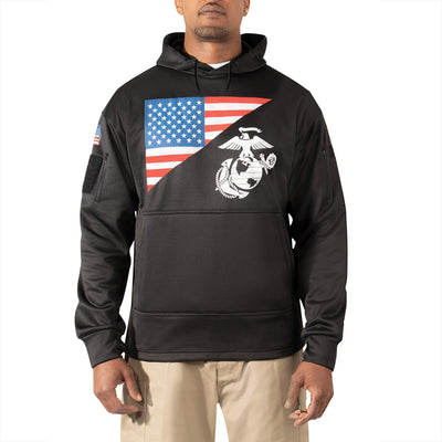 US Flag / USMC Eagle, Globe, & Anchor Concealed Carry Hoodie