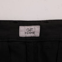 Black Cotton Stretch Chinos Pants