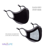 Halo Life Face Mask, Washable, Filter, Breathable, Solid Colors