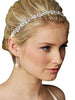Mariell Rose Gold Freshwater Pearl and Crystal Bridal Hair Vine Ribbon Headband - Hull Hill