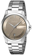 Gucci 'G-Timeless' Quartz Stainless Steel Brown Dial Watch YA126445